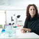 Dr. Judith “Judy” Campisi in her lab at the Buck Institute for Research on Aging.
